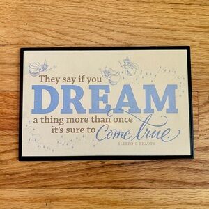 Disney Dream Quote Sleeping Beauty Plaque